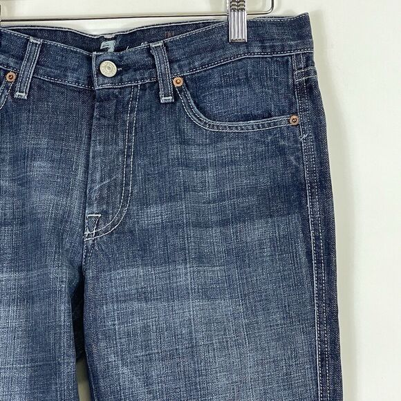 Seven For All Mankind 7FAMK A Pocket Boot Cut Lightly Distressed Jeans Womens 30 - Picture 3 of 8